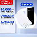 Power Bank 20000mAh Carregador Portátil Rápido, Design Estético em Formato de Favo de Mel para Celular e Viagem