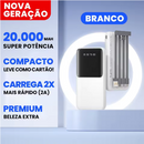Power Bank 20000mAh Carregador Portátil Rápido, Design Estético em Formato de Favo de Mel para Celular e Viagem