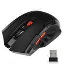 Mouse óptico sem fio com receptor USB, 6 botões, 2.4G, 1600DPI, apto para computador gamer, PC, acessórios portáteis