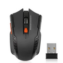 Mouse óptico sem fio com receptor USB, 6 botões, 2.4G, 1600DPI, apto para computador gamer, PC, acessórios portáteis