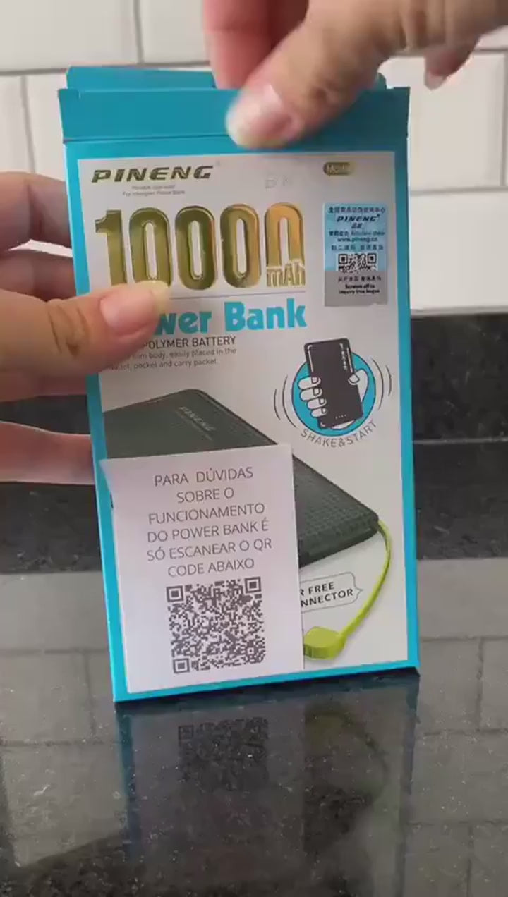 Carregador Portátil Celular 10000mah Bateria Externa